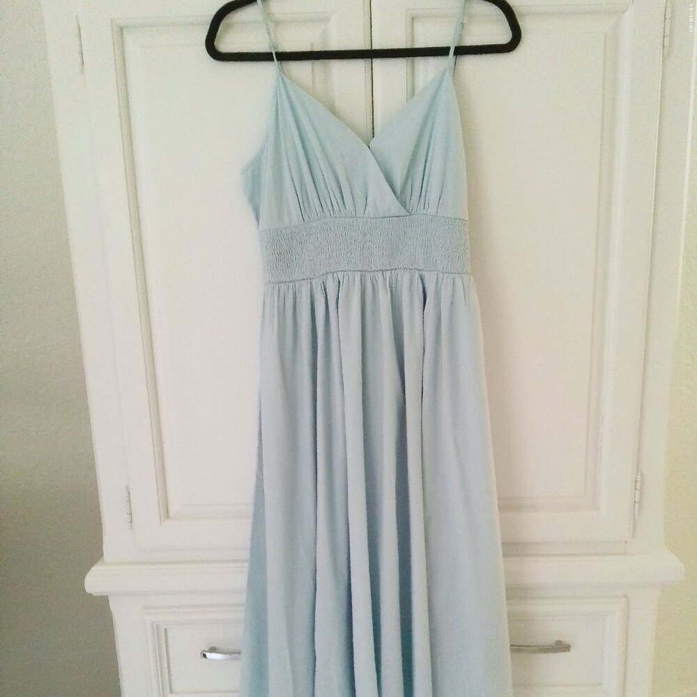 NWOT American Eagle Powder Blue Spaghetti Strap Dress